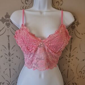 Joyce Leslie Pink Lace Bralette